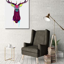 Elk Head Canvas Art 40x60 By Maxwell Dickson