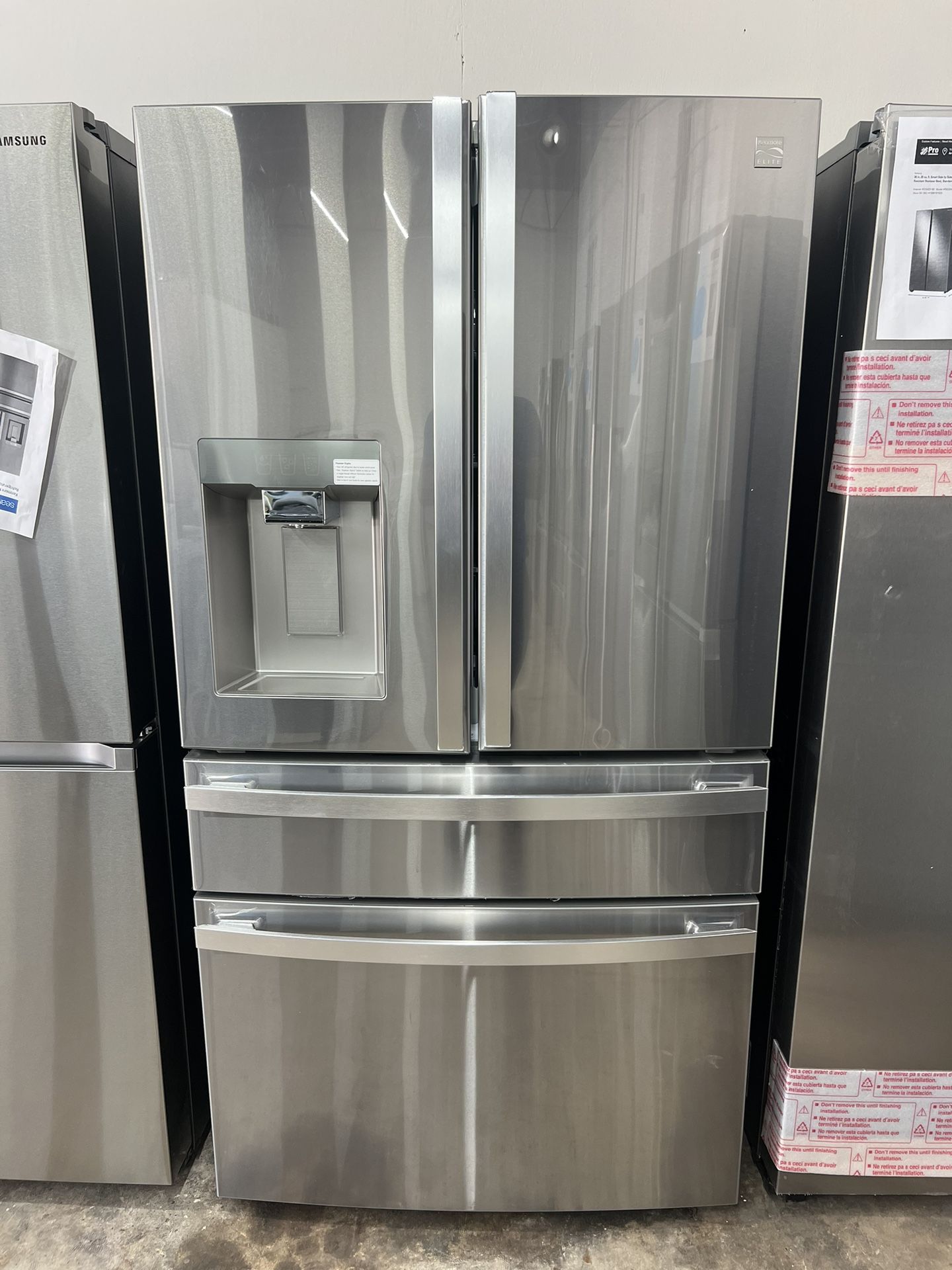 Kenmore Elite 72695 29.5 cu. ft. 4-Door Smart French Door Refrigerator - Fingerprint Resistant Stainless Steel