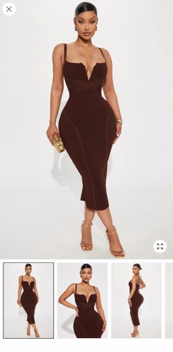 Misty bandage midi dress