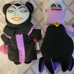 Maleficent And Ursula Plushy Toys
