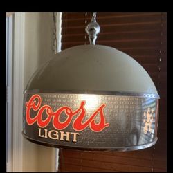 Vintage Coors Pool Table Light