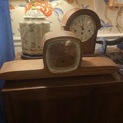 Absolutely Beautiful German Design Mid Century Modern Camelback Clock