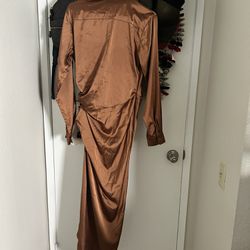 Silk Brown Dress