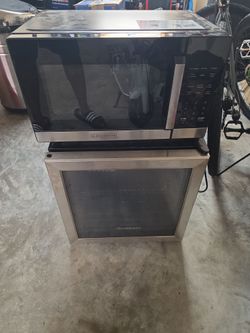 Honeywell Mini Fridge + Black&Decker Microwave/Air Fryer Combo