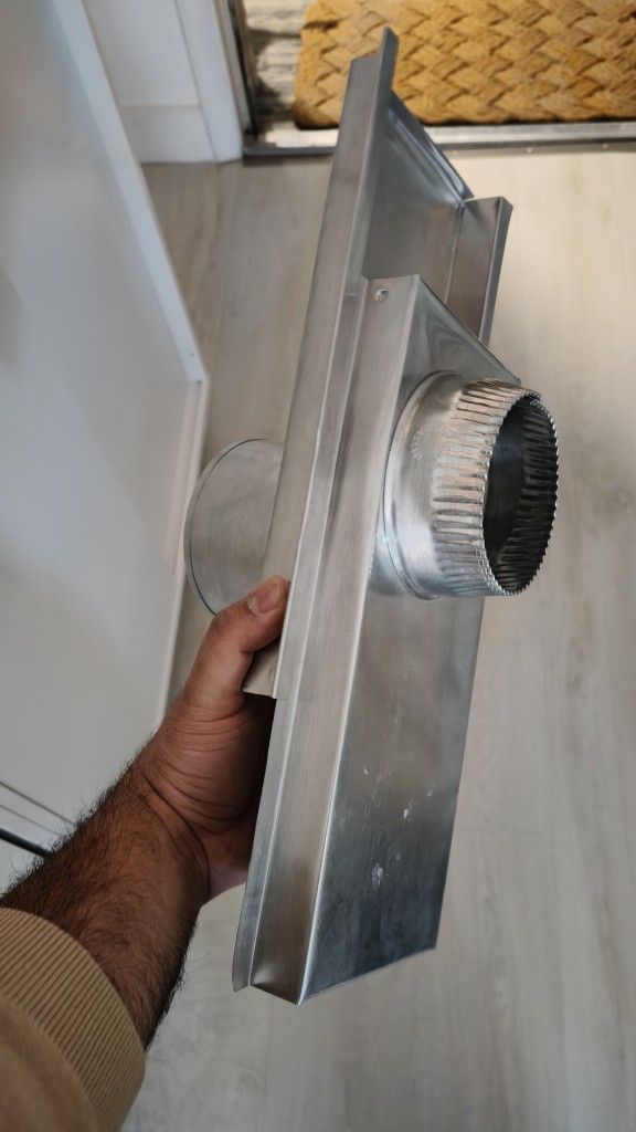 Ace 6 in. L X 4 in. D Black/Silver Aluminum Adjustable Dryer Connector