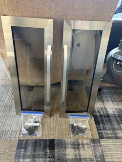 Replacement Stainless Steel Glass Doors for Wine/Beverage Cooler (Set of 2)