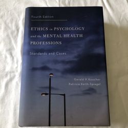 Ethics In Psychology And The Mental Health Professions - 4th Edition Hardcover