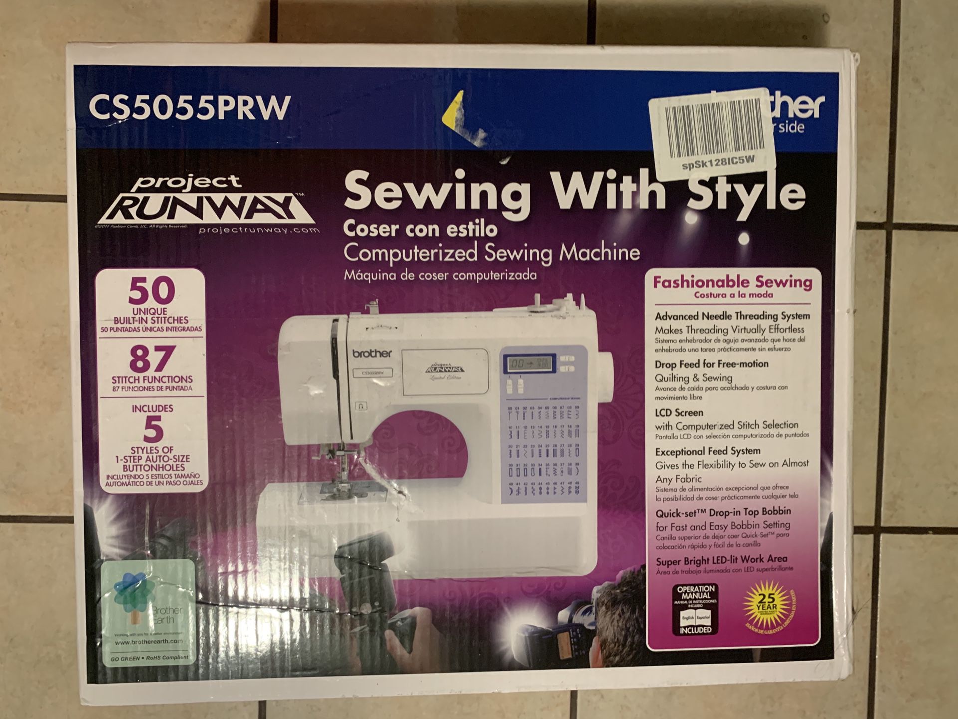 Brand New Brother CS5055PRW Sewing Machine