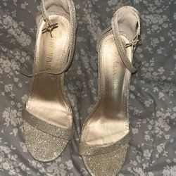 Rose Gold Heels Size 7 