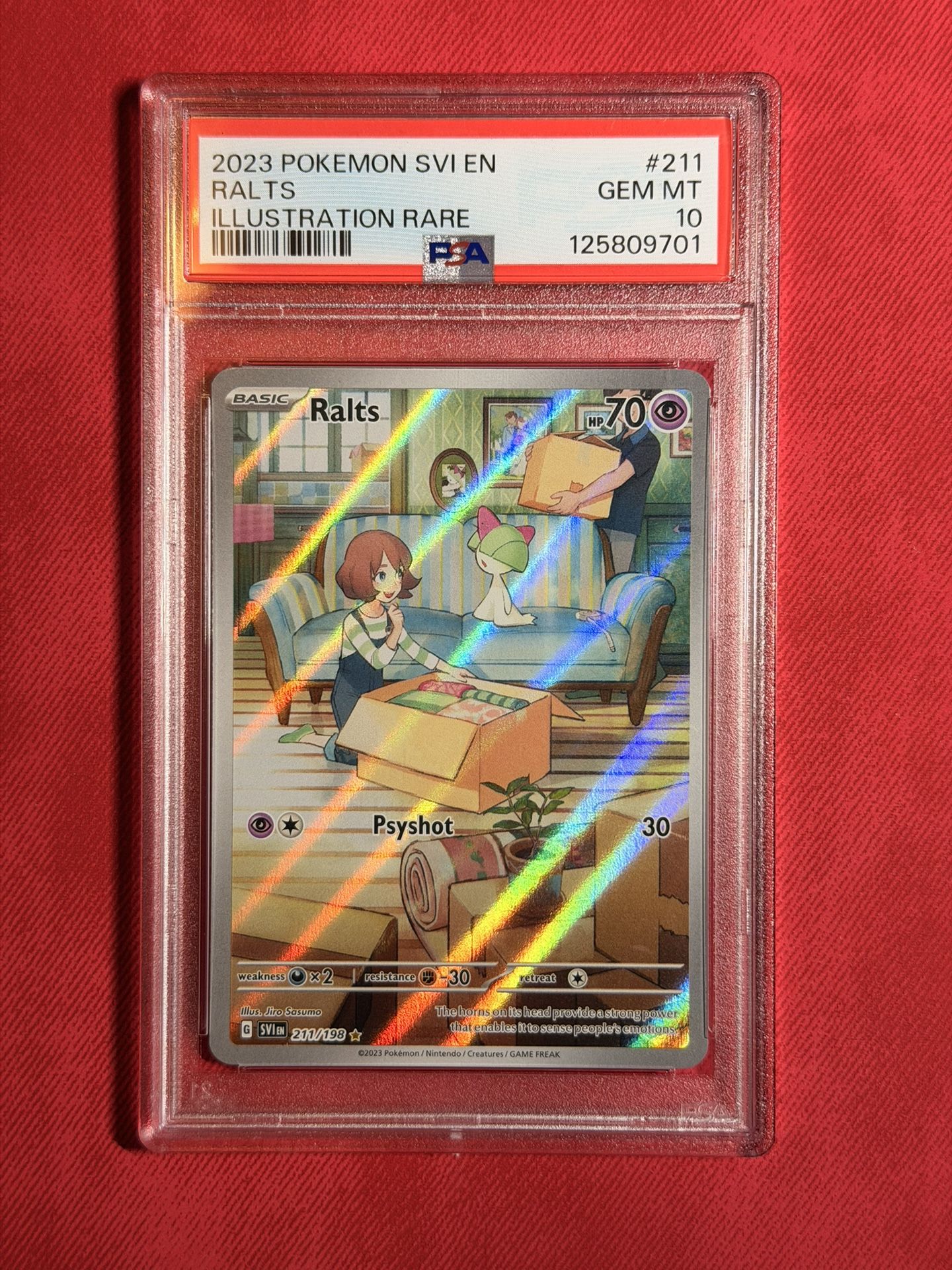 2023 POKEMON SVI EN-SCARLET & VIOLET ILLUSTRATION RARE #211 RALTS PSA 10