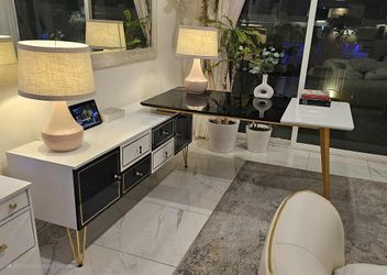 🪑 Modern Corner Executive L-Shaped Desk with Storage - Left Hand