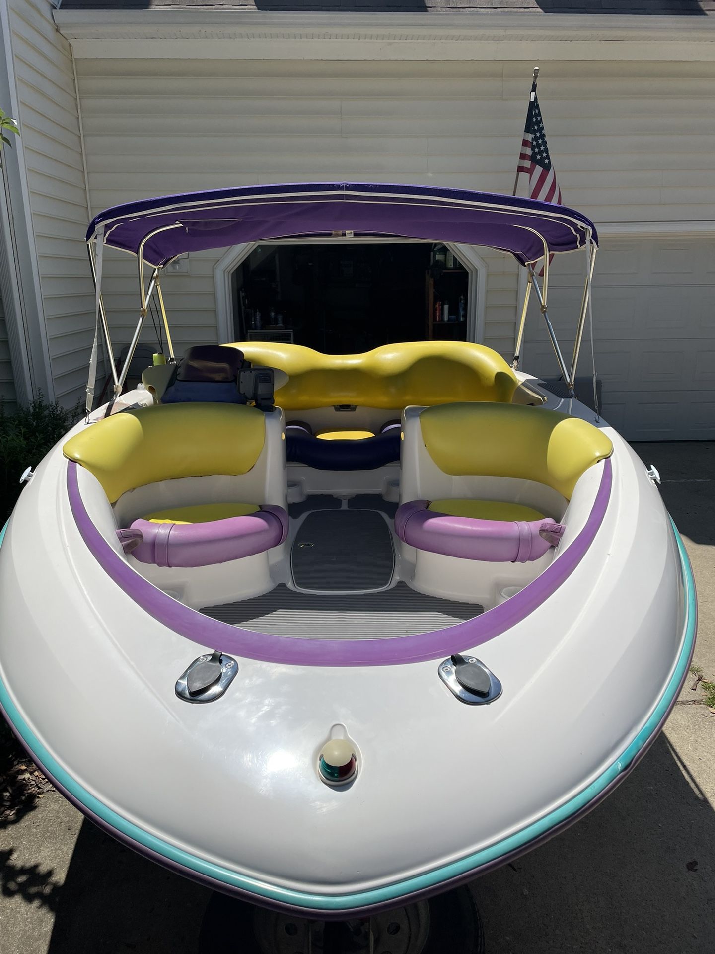 1997 Yamaha Exciter 220 Twin Jet Boat , 17ft, trailer and cover