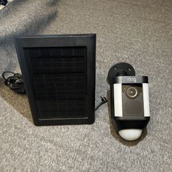 Ring Spotlight Cam & Solar Panel (Untested)
