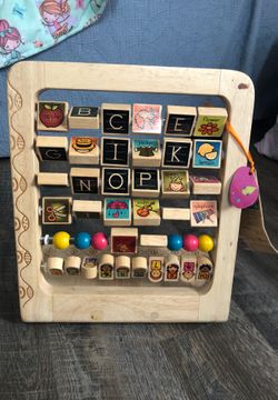NWT wooden alphabet