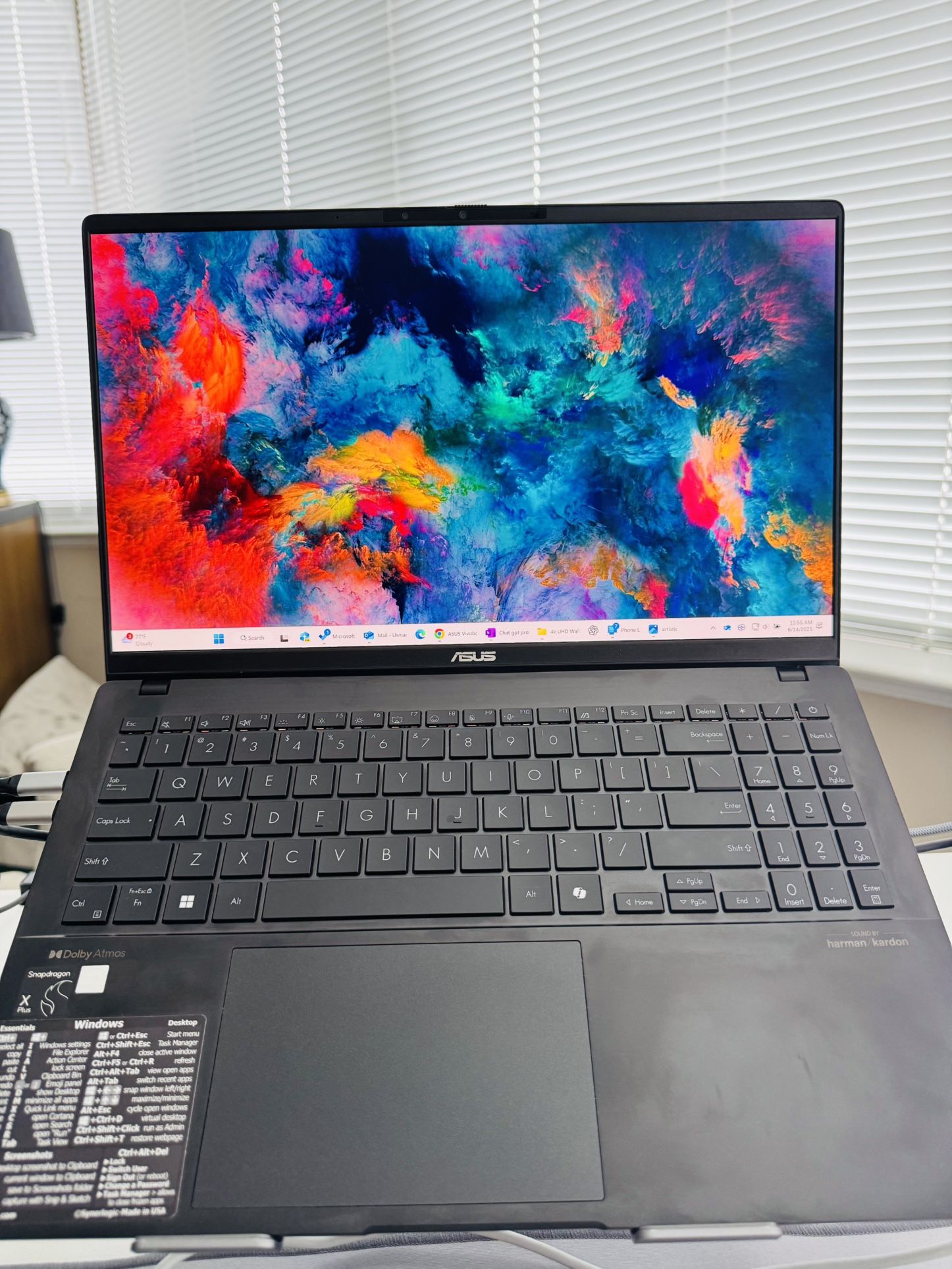 ASUS - Vivobook S 15 15" 3K OLED Laptop - Copilott PC - Qualcomm Snapdragon X Plus - 16GB Memory - 512GB SSD - Neutral Black