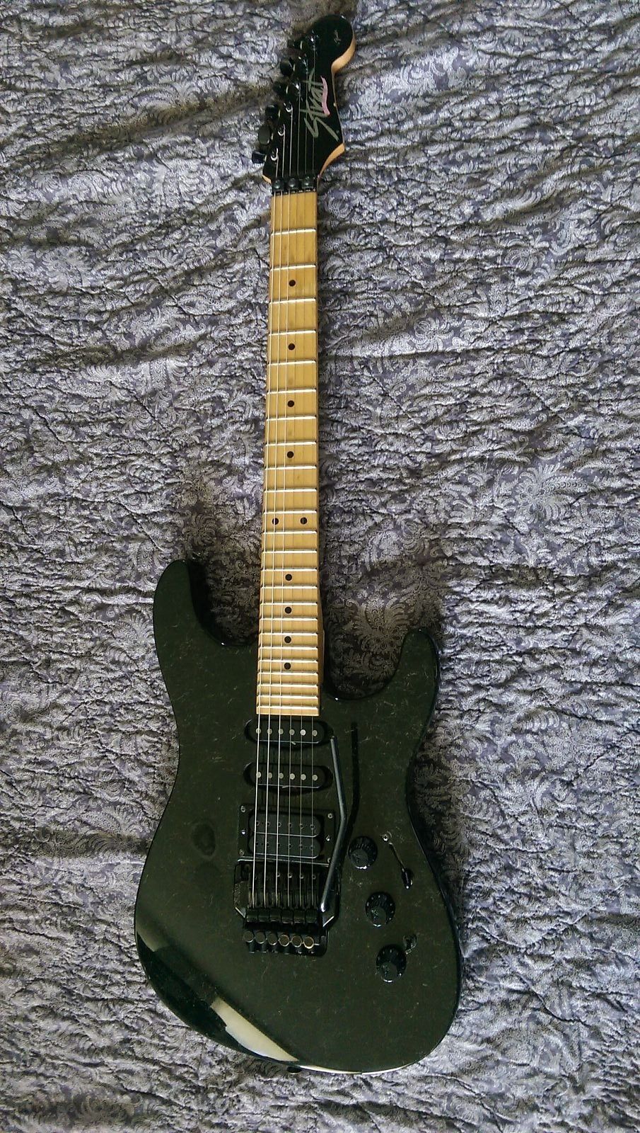 Fender HM Strat 1989 Blackstone Finish w/ Maple Fretboard