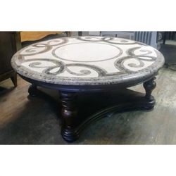 Stunning Thomasville furniture "Hills of Tuscany" STONE cocktail table