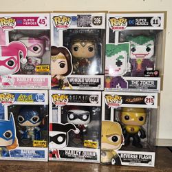 DC Heroes And Villains Funko Pops