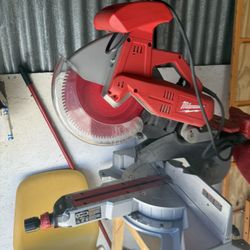 Milwaukee Plug In Sliding Dual Bevel Chop Saw 