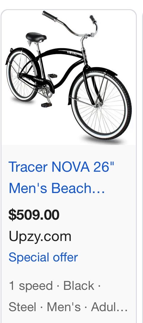 Tracer Nova 26” Beach cruiser Bike SE