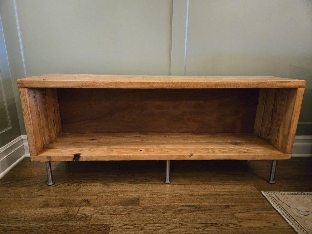 Vinyl Record Storage Furniture | Record Player Stand | Media Console | Tv Stand | Record LP Storage | Turntable Stand (55 In)
