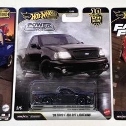 🔥 Hot Wheels Premium F-150 SVT Lightning LOT of 3 🔥