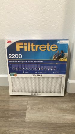 Pk. of 3 Filtrete size 20x20x1