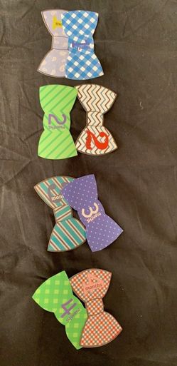 Monthly baby bow ties