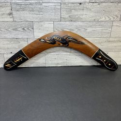 Aboriginal Hand Crafted and Hand Painted Australian Made Throwing Boomerang 