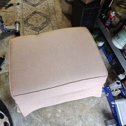 Vintage Chair & Matching Ottoman 