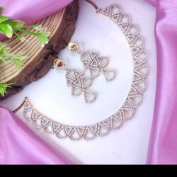 Premium Quality AD Necklace 