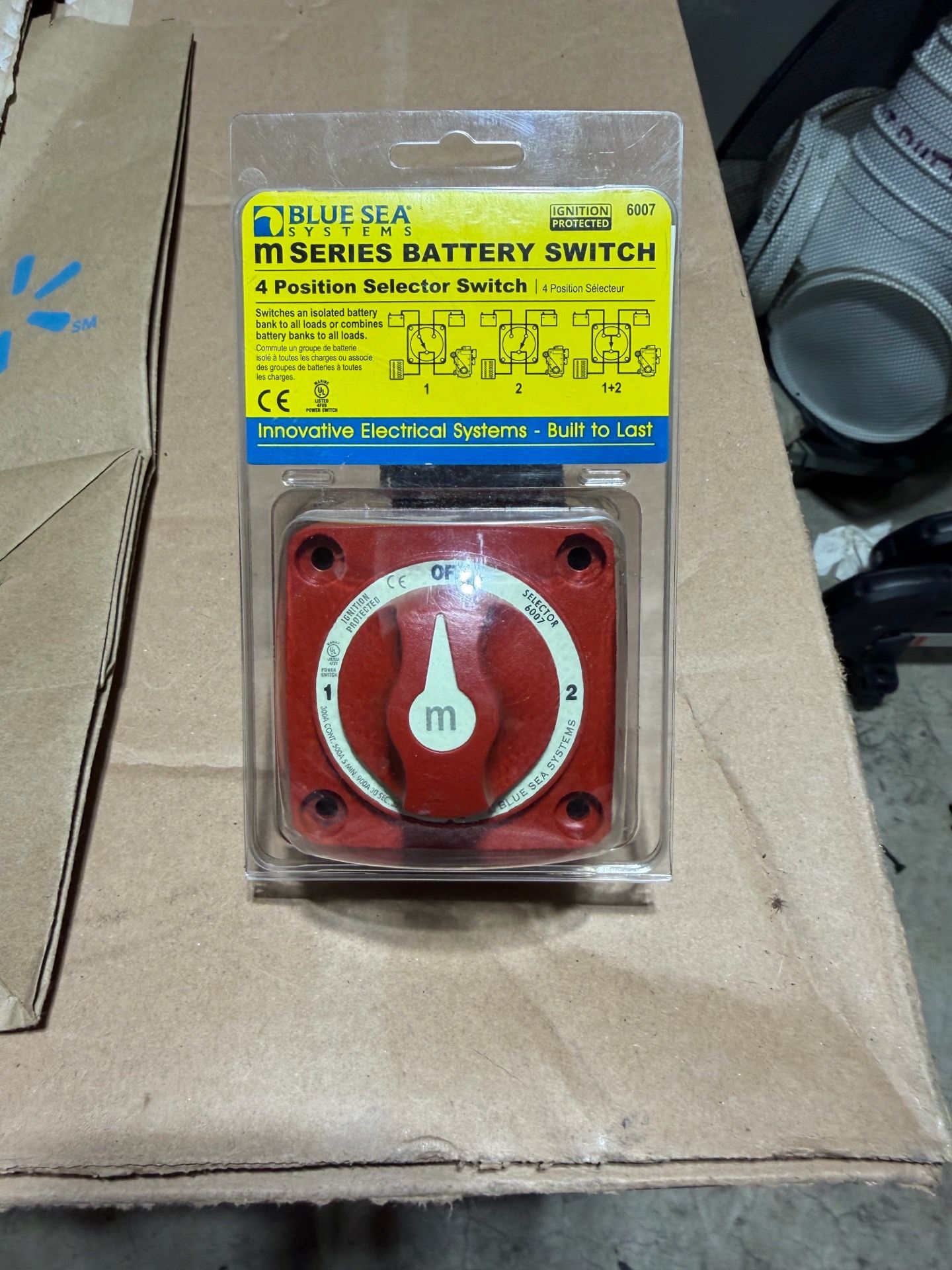 Blue Sea M series battery 4 position battery switch