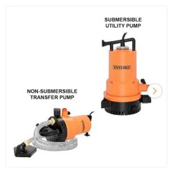 2 In 1 Utility Pump Submersible Pump