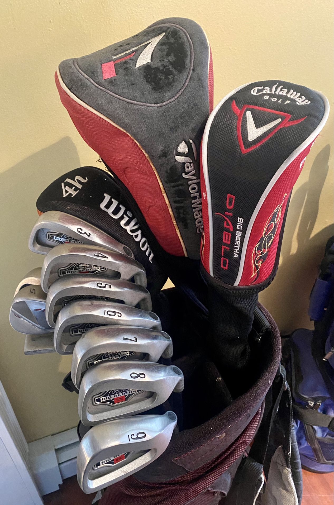 Complete Golf Set Callaway + TaylorMade (13 Clubs)