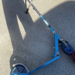 Two Large Razor Scooters (Blue And Black)