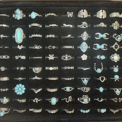 Variety Of Rings Sterling Silver 