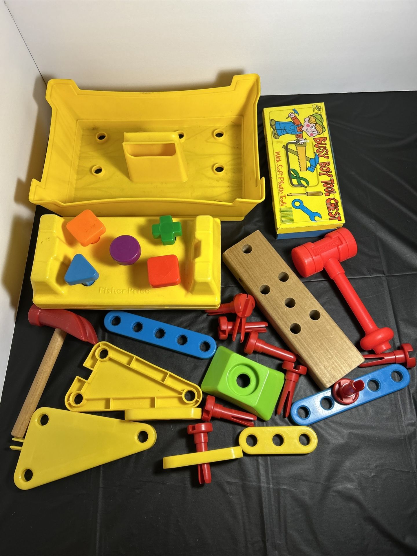 Vintage Fisher-Price Busy Boy Tool Chest