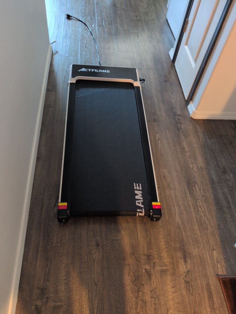ACTFLAME Walking Pad Treadmill - Foldable, Under Desk, with Incline + Remote