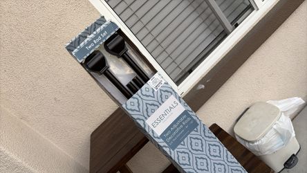 Two adjustable decorative rods