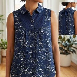 Disney Bunny Print Sleeveless Blouse