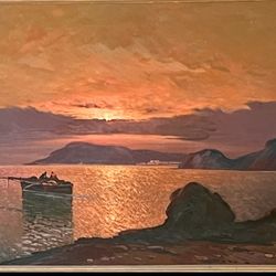 Mid Century “Couch” Painting