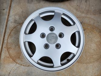 Porsche 911 & 964 OEM 16" x 6" Rim Silver Alloy Factory Wheel