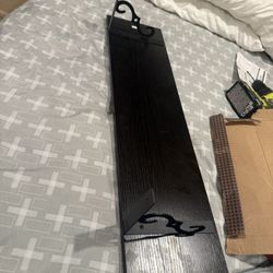 Two Black Shelves