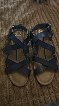 Navy blue sandals