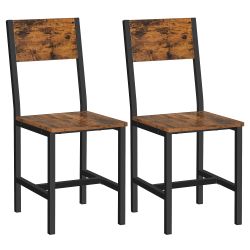 Chair Set of 2, Accent Chair, Industrial, Steel Frame