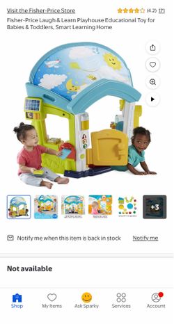 Fisher-Price Laugh & Learn Playhouse Educational Toy for Babies & Toddlers, Smart Learning Home