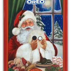 🎄Vintage 1998 Nabisco OREO Collectible Christmas Tin Canister