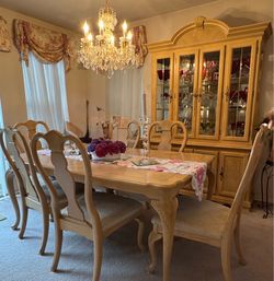 Vintage SOLID Oak Dining Set