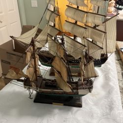 Two Sail Ships From A Collection.