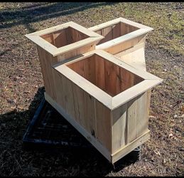 Tiered floor planters made new